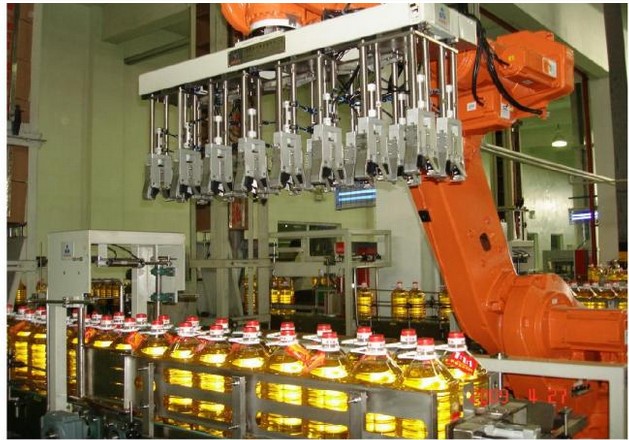 自動食用油裝箱機 自動食用油裝箱機